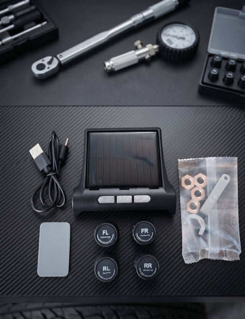 Solar powered TPMS sensor
