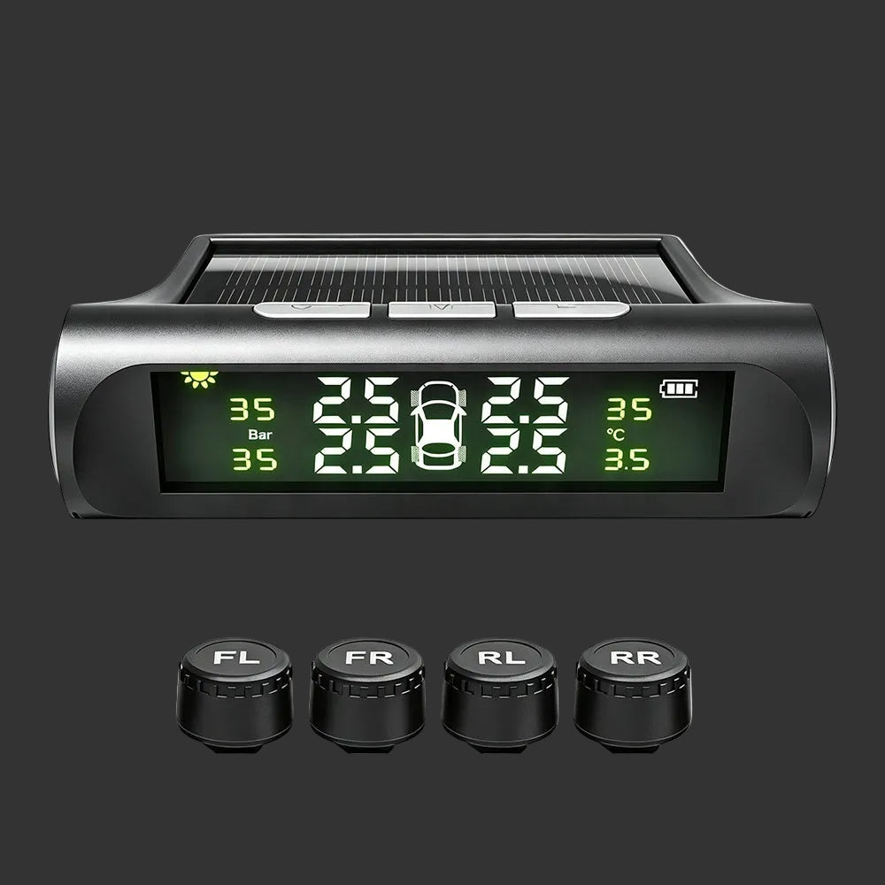 Solar powered TPMS sensor