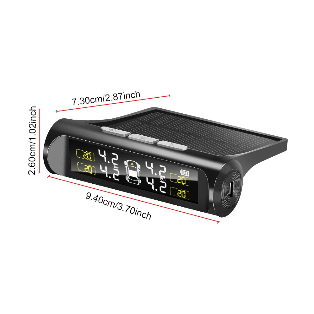 Solar powered TPMS sensor